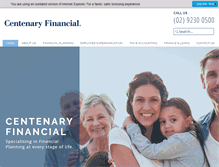 Tablet Screenshot of centfin.com.au